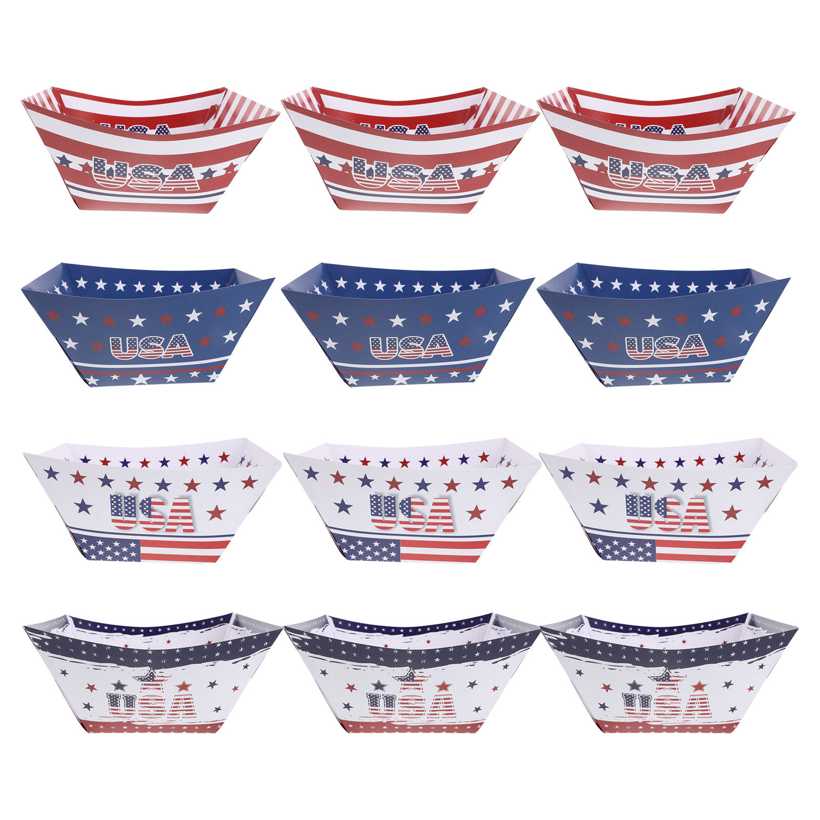 12Pcs 독립 기념일 파티 스낵 상자 미니 팝콘 용기 - Food Snacks Party 리뷰 및 가격
